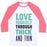 Virgin Teez  Baseball Tee Unisex Classic Baseball Tee / x-small / White/Neon Pink LOVE YOURSELF THROUGH THICK AND THIN UNISEX CLASSIC BASEBALL TEE