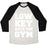 Virgin Teez  Baseball Tee Unisex Tri-Blend Baseball Tee / small / Oatmeal / Black LOW KEY HATE THE GYM WHITE PRINT UNISEX TRI-BLEND BASEBALL TEE