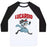 Virgin Teez  Baseball Tee Unisex Classic Baseball Tee / x-small / White/Black LUCARDIO UNISEX CLASSIC BASEBALL TEE