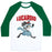 Virgin Teez  Baseball Tee Unisex Classic Baseball Tee / x-small / White/Dark Green LUCARDIO UNISEX CLASSIC BASEBALL TEE