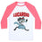 Virgin Teez  Baseball Tee Unisex Classic Baseball Tee / x-small / White/Neon Pink LUCARDIO UNISEX CLASSIC BASEBALL TEE