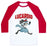 Virgin Teez  Baseball Tee Unisex Classic Baseball Tee / x-small / White/Red LUCARDIO UNISEX CLASSIC BASEBALL TEE
