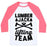 Virgin Teez  Baseball Tee Unisex Classic Baseball Tee / x-small / White/Neon Pink LUMBERJACK LIFTING TEAM UNISEX CLASSIC BASEBALL TEE