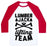 Virgin Teez  Baseball Tee Unisex Classic Baseball Tee / x-small / White/Red LUMBERJACK LIFTING TEAM UNISEX CLASSIC BASEBALL TEE