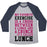 Virgin Teez  Baseball Tee Unisex Tri-Blend Baseball Tee / small / Athletic Gray / Navy LUNGE CRUNCH LUNCH UNISEX TRI-BLEND BASEBALL TEE