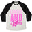 Virgin Teez  Baseball Tee Unisex Tri-Blend Baseball Tee / small / Oatmeal / Black LUNGES AND LIPGLOSS UNISEX TRI-BLEND BASEBALL TEE