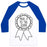 Virgin Teez  Baseball Tee Unisex Classic Baseball Tee / x-small / White/Blue MADE IT TO THE GYM AWARD RIBBON UNISEX CLASSIC BASEBALL TEE