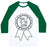 Virgin Teez  Baseball Tee Unisex Classic Baseball Tee / x-small / White/Dark Green MADE IT TO THE GYM AWARD RIBBON UNISEX CLASSIC BASEBALL TEE