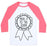 Virgin Teez  Baseball Tee Unisex Classic Baseball Tee / x-small / White/Neon Pink MADE IT TO THE GYM AWARD RIBBON UNISEX CLASSIC BASEBALL TEE