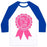 Virgin Teez  Baseball Tee Unisex Classic Baseball Tee / x-small / White/Blue MADE IT TO THE GYM AWARD RIBBON UNISEX CLASSIC BASEBALL TEE