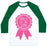 Virgin Teez  Baseball Tee Unisex Classic Baseball Tee / x-small / White/Dark Green MADE IT TO THE GYM AWARD RIBBON UNISEX CLASSIC BASEBALL TEE