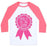 Virgin Teez  Baseball Tee Unisex Classic Baseball Tee / x-small / White/Neon Pink MADE IT TO THE GYM AWARD RIBBON UNISEX CLASSIC BASEBALL TEE