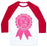 Virgin Teez  Baseball Tee Unisex Classic Baseball Tee / x-small / White/Red MADE IT TO THE GYM AWARD RIBBON UNISEX CLASSIC BASEBALL TEE