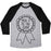Virgin Teez  Baseball Tee Unisex Tri-Blend Baseball Tee / small / Athletic Gray / Black MADE IT TO THE GYM AWARD RIBBON UNISEX TRI-BLEND BASEBALL TEE