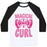 Virgin Teez  Baseball Tee Unisex Classic Baseball Tee / x-small / White/Black MAGICAL CURL PARODY UNISEX CLASSIC BASEBALL TEE