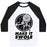 Virgin Teez  Baseball Tee Unisex Classic Baseball Tee / x-small / White/Black MAKE IT SWOLE UNISEX CLASSIC BASEBALL TEE