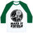 Virgin Teez  Baseball Tee Unisex Classic Baseball Tee / x-small / White/Dark Green MAKE IT SWOLE UNISEX CLASSIC BASEBALL TEE