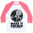 Virgin Teez  Baseball Tee Unisex Classic Baseball Tee / x-small / White/Neon Pink MAKE IT SWOLE UNISEX CLASSIC BASEBALL TEE