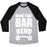 Virgin Teez  Baseball Tee Unisex Tri-Blend Baseball Tee / small / Athletic Gray / Black MAKE THAT BAR BEND! UNISEX TRI-BLEND BASEBALL TEE
