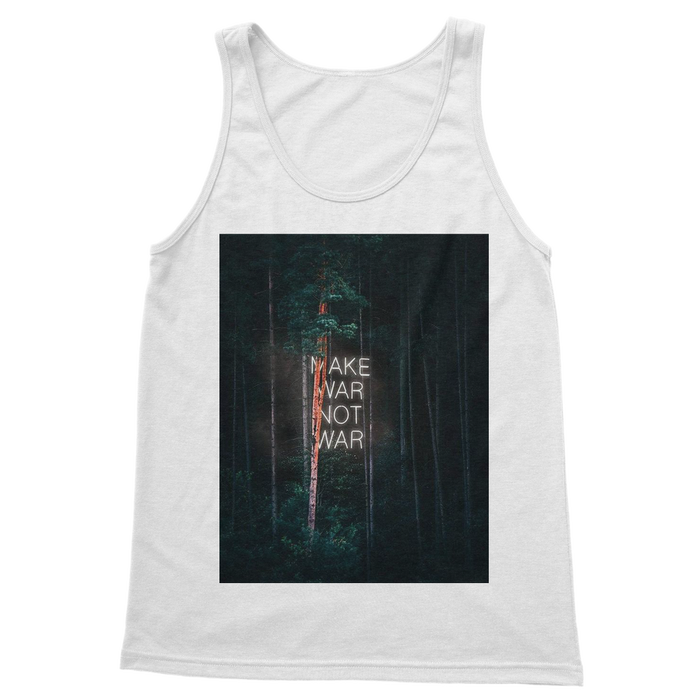 VIRGIN TEEZ Women Tank top White / S Make War not War Classic Women's Tank Top