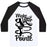 Virgin Teez  Baseball Tee Unisex Classic Baseball Tee / x-small / White/Black MAKE YOUR POINTE UNISEX CLASSIC BASEBALL TEE
