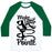 Virgin Teez  Baseball Tee Unisex Classic Baseball Tee / x-small / White/Dark Green MAKE YOUR POINTE UNISEX CLASSIC BASEBALL TEE