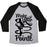 Virgin Teez  Baseball Tee Unisex Tri-Blend Baseball Tee / small / Athletic Gray / Black MAKE YOUR POINTE UNISEX TRI-BLEND BASEBALL TEE