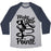 Virgin Teez  Baseball Tee Unisex Tri-Blend Baseball Tee / small / Athletic Gray / Navy MAKE YOUR POINTE UNISEX TRI-BLEND BASEBALL TEE