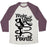 Virgin Teez  Baseball Tee Unisex Tri-Blend Baseball Tee / small / Oatmeal / Maroon MAKE YOUR POINTE UNISEX TRI-BLEND BASEBALL TEE