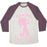 Virgin Teez  Baseball Tee Unisex Tri-Blend Baseball Tee / small / Oatmeal / Maroon MAKING MER-GAINS UNISEX TRI-BLEND BASEBALL TEE