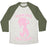 Virgin Teez  Baseball Tee Unisex Tri-Blend Baseball Tee / small / Oatmeal / Moss MAKING MER-GAINS UNISEX TRI-BLEND BASEBALL TEE