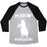 Virgin Teez  Baseball Tee Unisex Tri-Blend Baseball Tee / small / Athletic Gray / Black MAKING PENGUIANS PARODY WHITE PRINT UNISEX TRI-BLEND BASEBALL TEE