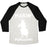 Virgin Teez  Baseball Tee Unisex Tri-Blend Baseball Tee / small / Oatmeal / Black MAKING PENGUIANS PARODY WHITE PRINT UNISEX TRI-BLEND BASEBALL TEE
