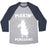 Virgin Teez  Baseball Tee Unisex Tri-Blend Baseball Tee / small / Athletic Gray / Navy MAKING PENGUIANS PARODY WHITE PRINT UNISEX TRI-BLEND BASEBALL TEE