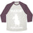 Virgin Teez  Baseball Tee Unisex Tri-Blend Baseball Tee / small / Oatmeal / Maroon MAKING PENGUIANS PARODY WHITE PRINT UNISEX TRI-BLEND BASEBALL TEE