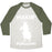 Virgin Teez  Baseball Tee Unisex Tri-Blend Baseball Tee / small / Oatmeal / Moss MAKING PENGUIANS PARODY WHITE PRINT UNISEX TRI-BLEND BASEBALL TEE