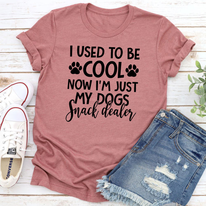 I Used To Be Cool Now Im Just My Dogs Snack Dealer T-Shirt