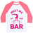 Virgin Teez  Baseball Tee Unisex Classic Baseball Tee / x-small / White/Neon Pink MEET ME AT THE BAR GYMNASTICS UNISEX CLASSIC BASEBALL TEE