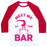 Virgin Teez  Baseball Tee Unisex Classic Baseball Tee / x-small / White/Red MEET ME AT THE BAR GYMNASTICS UNISEX CLASSIC BASEBALL TEE
