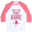 Virgin Teez  Baseball Tee Unisex Classic Baseball Tee / x-small / White/Neon Pink MEET ME AT THE BARRE UNISEX CLASSIC BASEBALL TEE