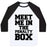 Virgin Teez  Baseball Tee Unisex Classic Baseball Tee / x-small / White/Black MEET ME IN THE PENALTY BOX UNISEX CLASSIC BASEBALL TEE