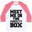 Virgin Teez  Baseball Tee Unisex Classic Baseball Tee / x-small / White/Neon Pink MEET ME IN THE PENALTY BOX UNISEX CLASSIC BASEBALL TEE