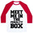Virgin Teez  Baseball Tee Unisex Classic Baseball Tee / x-small / White/Red MEET ME IN THE PENALTY BOX UNISEX CLASSIC BASEBALL TEE