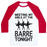 Virgin Teez  Baseball Tee Unisex Classic Baseball Tee / x-small / White/Red MEETING MY GIRLS AT THE BARRE TONIGHT UNISEX CLASSIC BASEBALL TEE