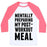 Virgin Teez  Baseball Tee Unisex Classic Baseball Tee / x-small / White/Neon Pink MENTALLY PREPARING MY POST-WORKOUT MEAL UNISEX CLASSIC BASEBALL TEE