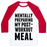 Virgin Teez  Baseball Tee Unisex Classic Baseball Tee / x-small / White/Red MENTALLY PREPARING MY POST-WORKOUT MEAL UNISEX CLASSIC BASEBALL TEE