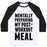 Virgin Teez  Baseball Tee Unisex Classic Baseball Tee / x-small / White/Black MENTALLY PREPARING MY POST-WORKOUT MEAL UNISEX CLASSIC BASEBALL TEE