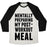 Virgin Teez  Baseball Tee Unisex Tri-Blend Baseball Tee / small / Oatmeal / Black MENTALLY PREPARING MY POST-WORKOUT MEAL UNISEX TRI-BLEND BASEBALL TEE