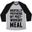 Virgin Teez  Baseball Tee Unisex Tri-Blend Baseball Tee / small / Athletic Gray / Black MENTALLY PREPARING MY POST-WORKOUT MEAL UNISEX TRI-BLEND BASEBALL TEE