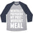 Virgin Teez  Baseball Tee Unisex Tri-Blend Baseball Tee / small / Athletic Gray / Navy MENTALLY PREPARING MY POST-WORKOUT MEAL UNISEX TRI-BLEND BASEBALL TEE